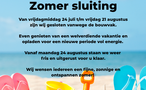 Zomer sluiting